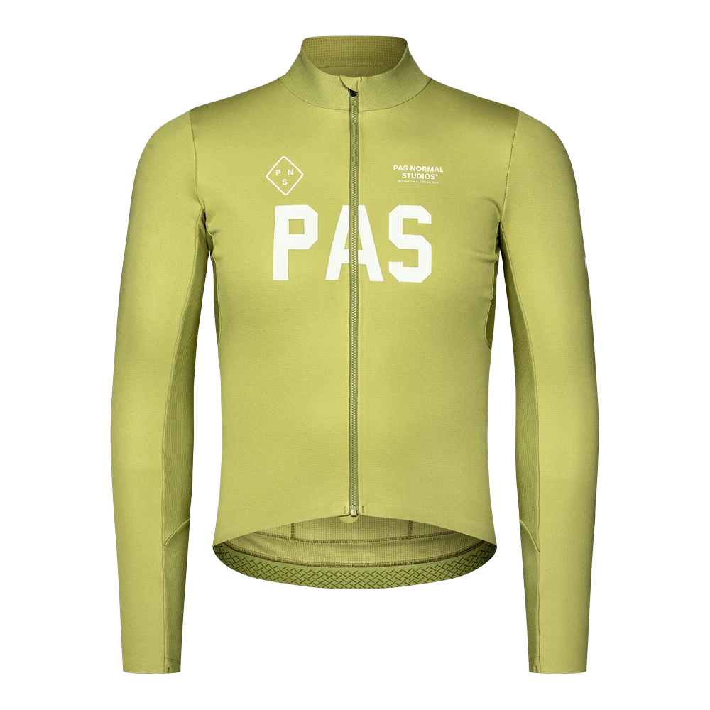 pns-pas-mechanism-thermal-long-sleeve-jersey-2-0-dark-lime-2 Pas Normal Studios PAS Mechanism Thermal Long Sleeve Jersey 2.0 Herr - Bild 1