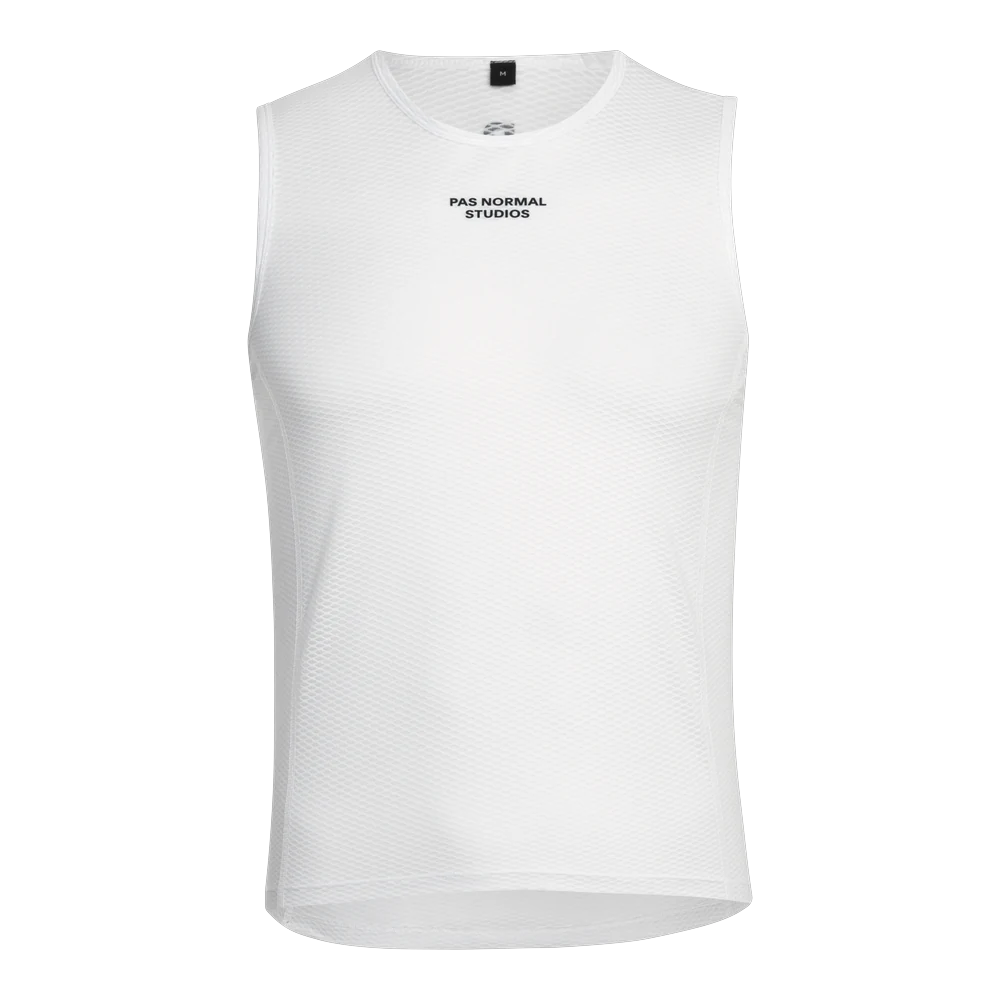 pns-sleeveless-baselayer-white-2 Pas Normal Studios Sleeveless Baselayer Herr - Bild 1
