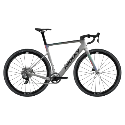 Ridley E-Astr, SRAM Apex XPLR AXS 1x12, Silver/Black/Neon