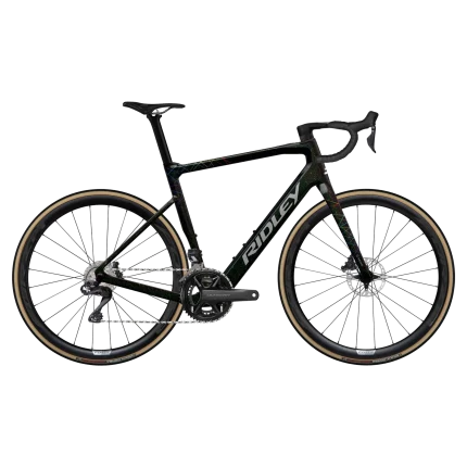 Ridley E-Grifn Gravel, Shimano GRX600 2x12, Starstruck Black/Silver/Neon