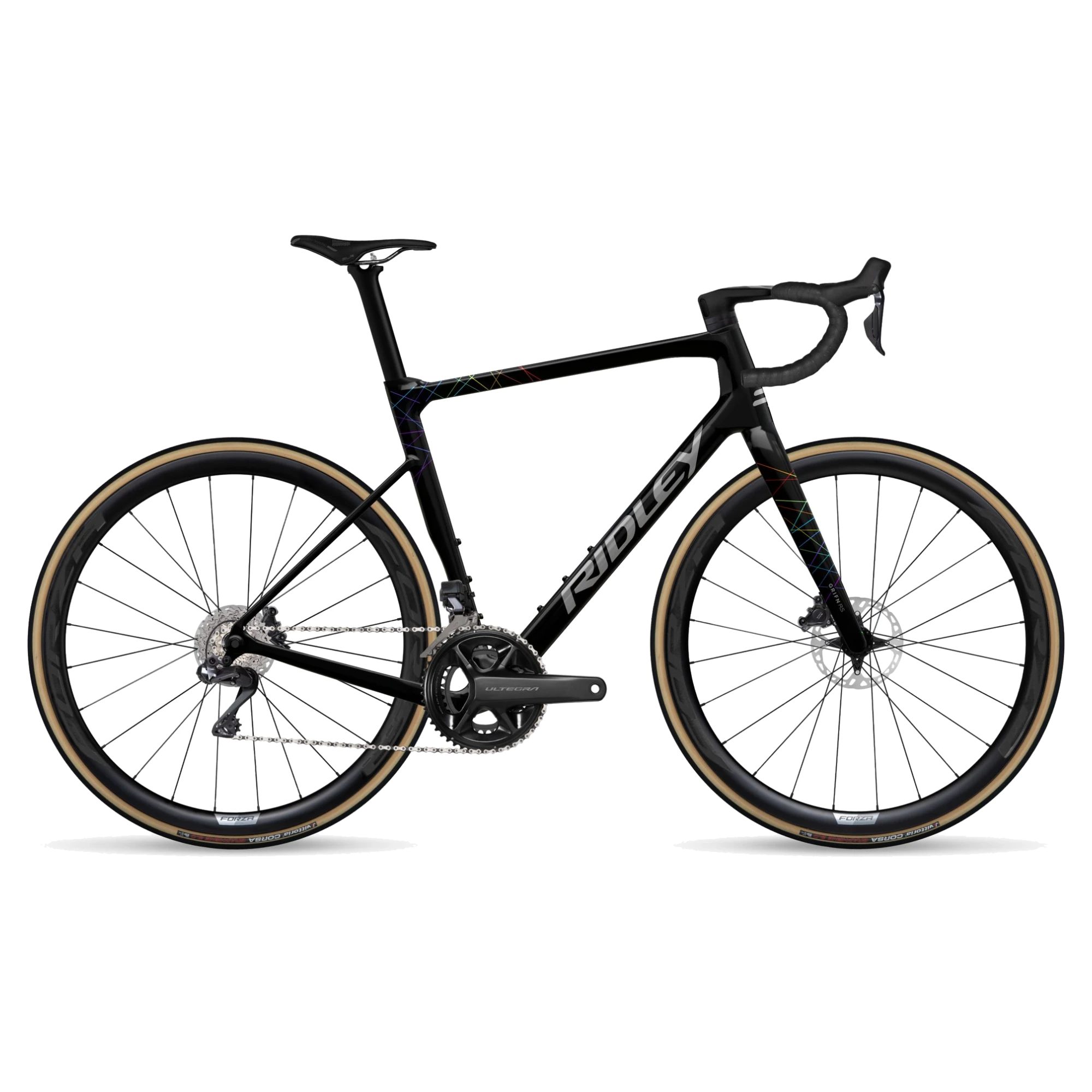 ridley-grifn-rs-gravel-grx800-di2-2x-starstruck-black-silver-neon Ridley Grifn RS Gravel, Shimano GRX800 Di2 2x, Starstruck Black/Silver/Neon