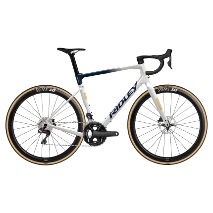 Ridley Grifn RS Road, Shimano Ultegra Di2 2x12, Pearl White/Jeans Blue Metallic / Honey Gold